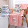 Plus Size Cartoon Rabbit Bath Towel Set for Kids - Cute, Quick Dry, and Absorbent Coral Fleece for Home Use