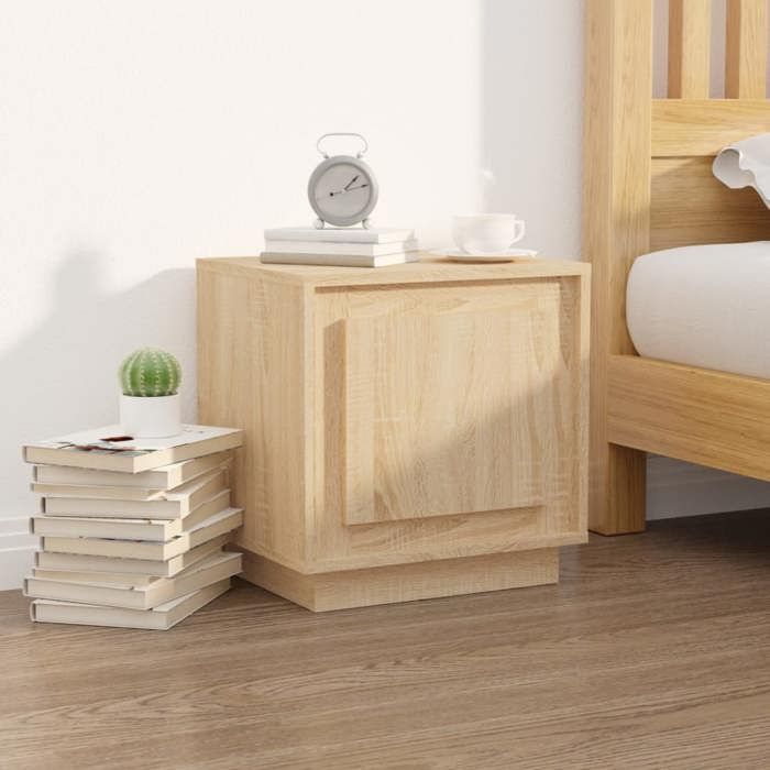 Maison Exclusive - Tables de chevet 2pcs chêne sonoma 44x35x45cm bois d'ingénierie