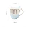 European Pearl Ceramic Coffee Mug With Lid And Stainless Steel Spoon Gifts For Mother Family Birthday Christmas Cup