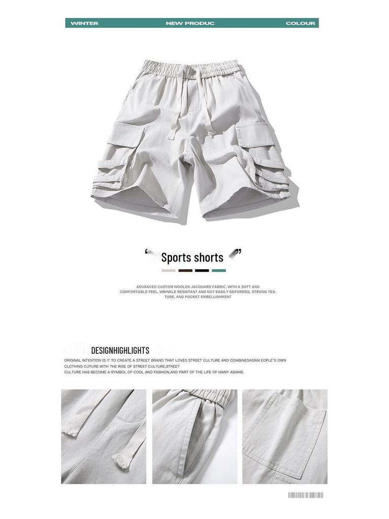 Chao Nan Da Men's American Style Casual Cargo Shorts - Loose Fit Outdoor Sports Pants