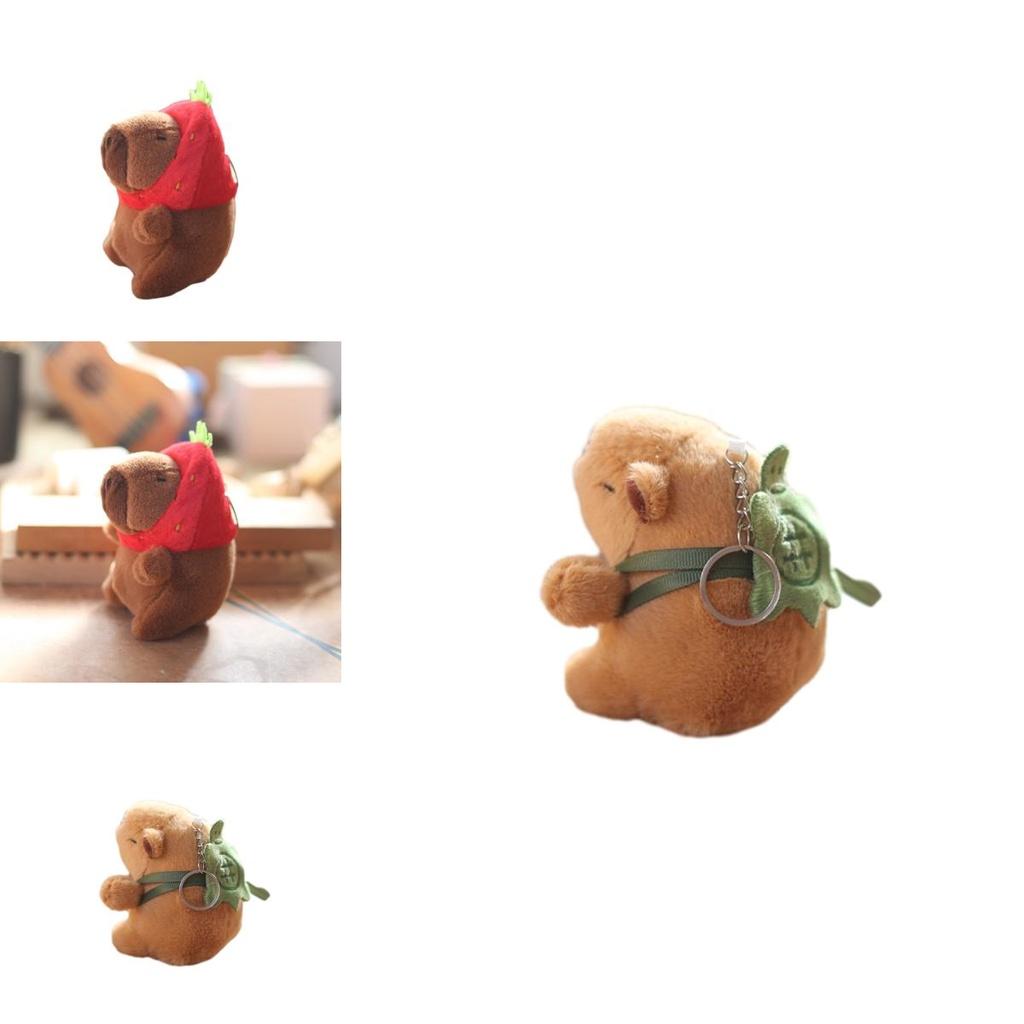 Cute Plush Capybara Keychain Pendant Toy Bag Decoration Doll
