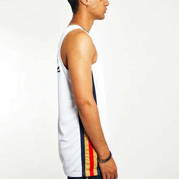 Nike NBA New Orleans Pelicans Zion Williamson Jersey White Men Streetwear DB4037-100
