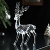 Transparent Acrylic Ice Crystal Reindeer Ornament - American Snow Scene Christmas Decoration