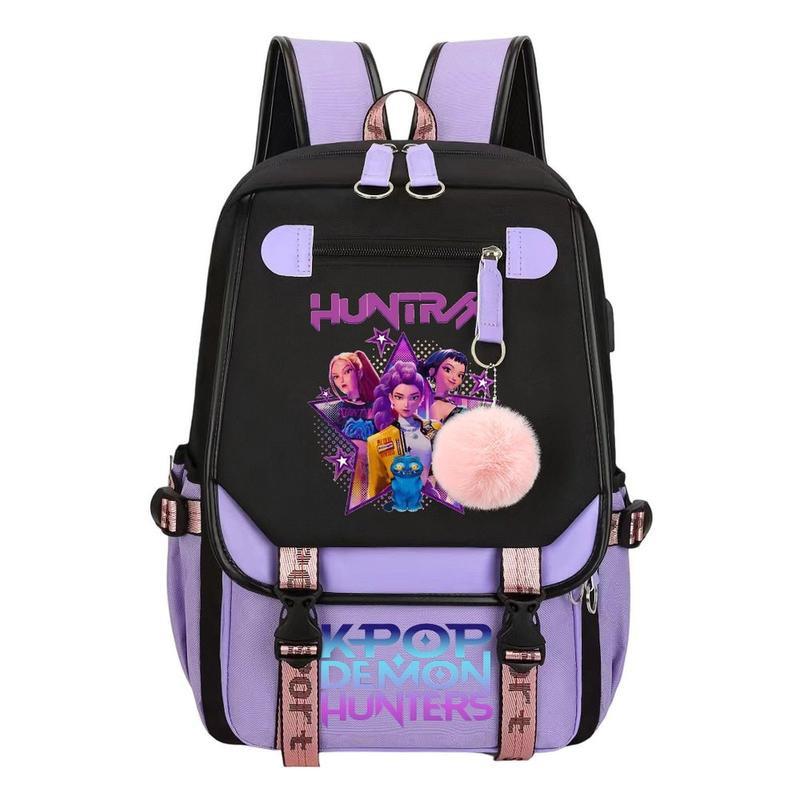 Kpop Witch Hunter Group Printed Boys And Girls School Bag Daily Leisure Backpack 0906-9