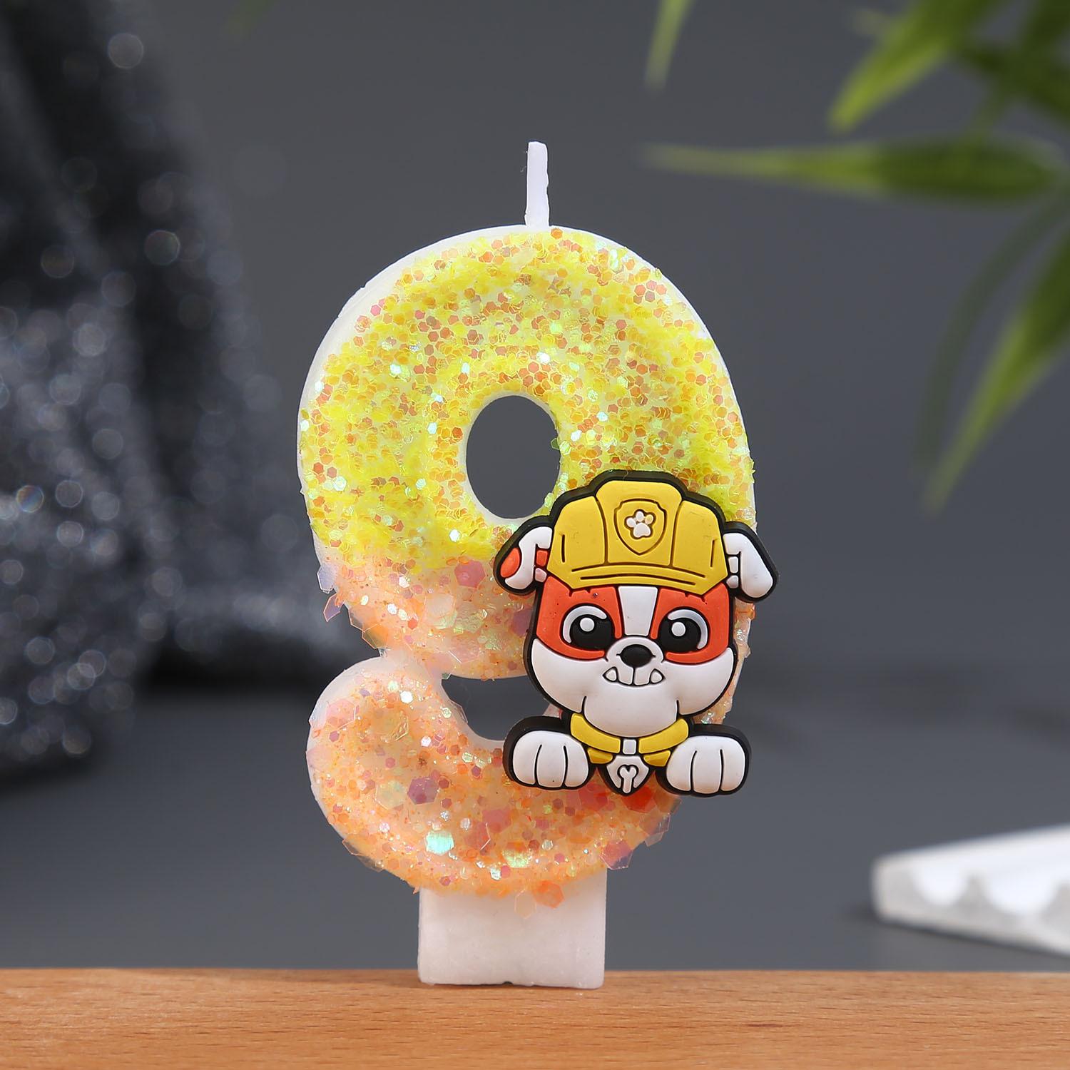 Number Candles 0-9, Birthday Candles Set for Kids, Baking Decorations for Cupcakes and Cakes One Size