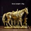 Statua Ornamento Cavallo in Resina Moderna Creativa, Scultura Animale Simulazione, Decorazione per la Casa per Soggiorno Ufficio, Regalo per Laurea Vacanze per Amici