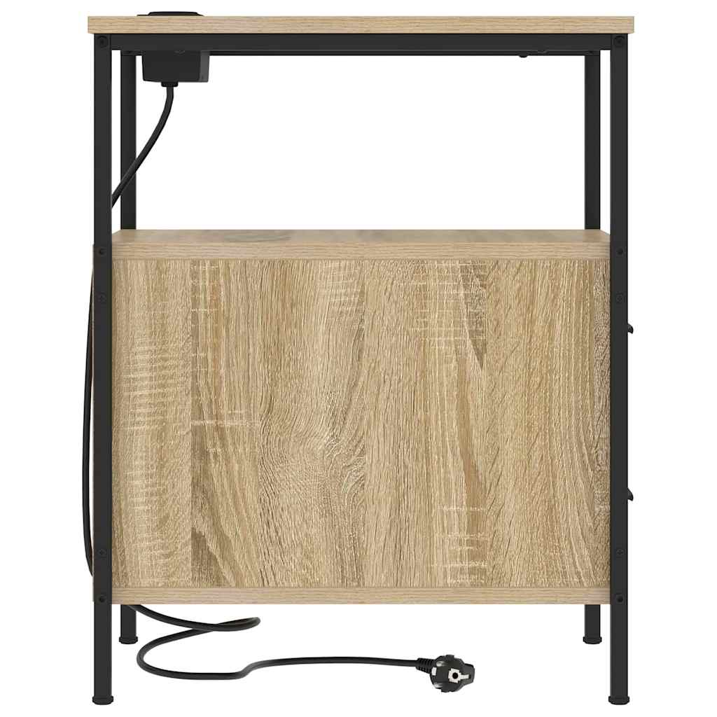 Nightstand Sonoma Oak 30 X 48 X 61 Cm Particleboard