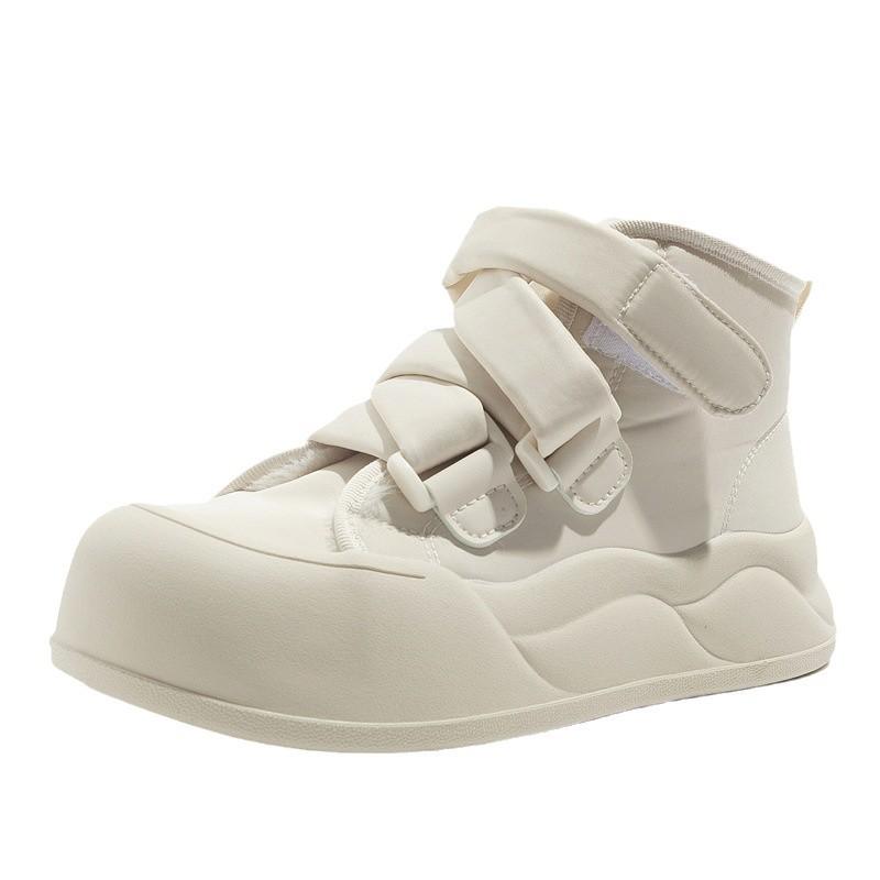 Belle velvet high-top platform breadboard shoes Velcro winter new warm cotton shoes