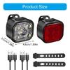 Multimodel Cycling Light Set Charging Bicycles Light Cycling Bike Taillights for Safe Night Commuting