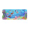 40x100cm Anti-Skid Shower Bath Mat Cute Cartoon Sea World Design Sucker Non-Slip Soft Pad Kid's Elder Carpet Rug for Bathtub