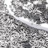 50pcs Mini A to Z Initial Charms Random Alphabet Pendants Stainless Steel Letter Charms DIY Earrings Necklaces Jewelry Making