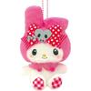 Nakajima Corporation Sanrio Characters My Melody Pink Black Party Mascot 16x10x7cm Plush Toy