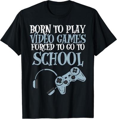 Gamer Nato Gioca Videogioco Divertente Gaming Uomini Ragazzi T-Shirt