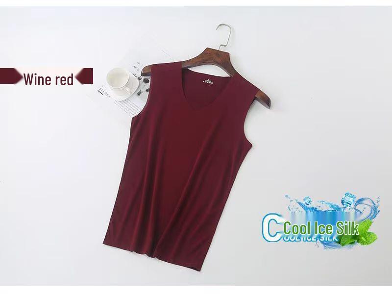 

Men s Quick-Dry V-Neck Slim Fit Seamless Sports Tank Top M