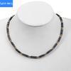 High-end Natural Stone Crystal Cylindrical Bamboo Necklace Pendant Light Luxury Niche Design Exquisite Clavicle Chain for Women