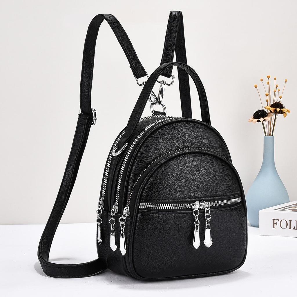 Mochila Pequeña Universitaria Multifuncional de Estilo Coreano de Moda para Mujer 2025