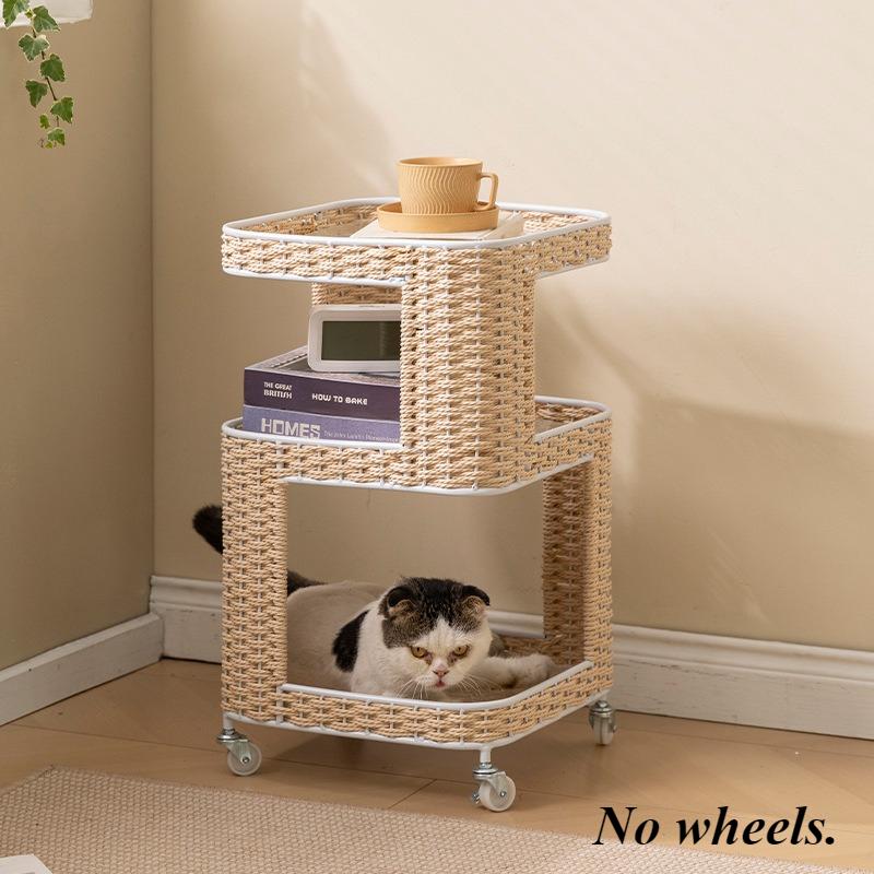 Weaving Coffee Tables Living Room Coffee Table Creative Cat's Nest Nightstand Modern Multifunctional Home Decoration Accessories