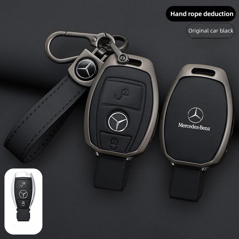 2025 Heißes Legierungsstil Auto Schlüsselanhänger Hülle Schale Fob Für Mercedes Benz A B C E G Klasse C200 C300 E350 W205 E260L GLK A45 AMG BGA Ac