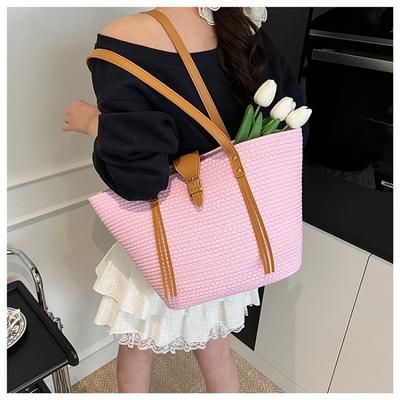 Handwoven Large-capacity Bag Women's New Summer Beach Fashion Shoulder Tote Bag