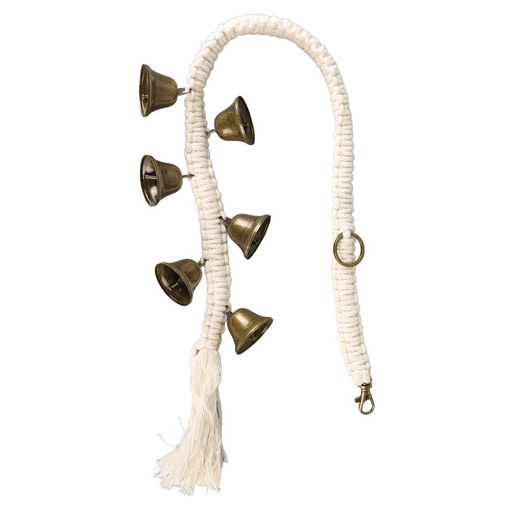 Hanging Cotton Rope Dollbell Dog Training Bells Hand Knitted Hanging Dollbell Bronze