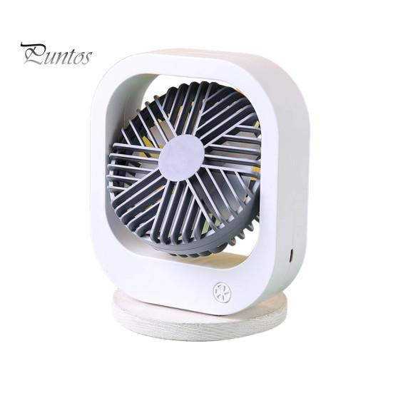 

USB-зарядный вентилятор с регулируемым выпускным отверстием для воздуха, двухскоростной небольшой настольный вентилятор, бесшумный настольный вентилятор, товары для дома белый