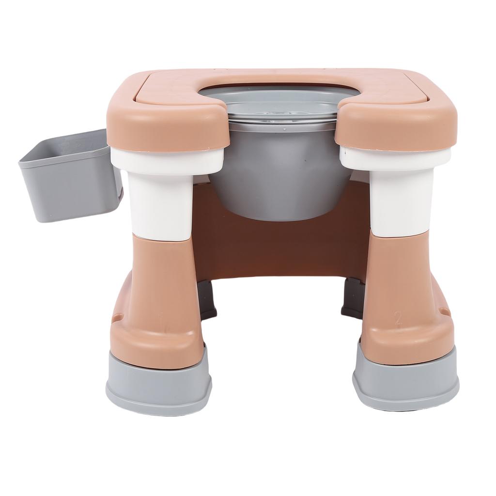 Portable Commode Chair Bedside Potty Shower Chair Non Slip Bedside Toilet for Bathing and Squat Toilet