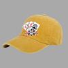Baseball Caps Men Women Vintage Washed 100% Cotton Dad Hat Funny Poker Pattern Print DIY Team Logo Snapback Cap Hip Hop Hat