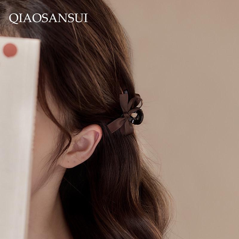 Mini Bow Claw Clip for Women - Elegant 2026 Side Clip & Bangs Accessory