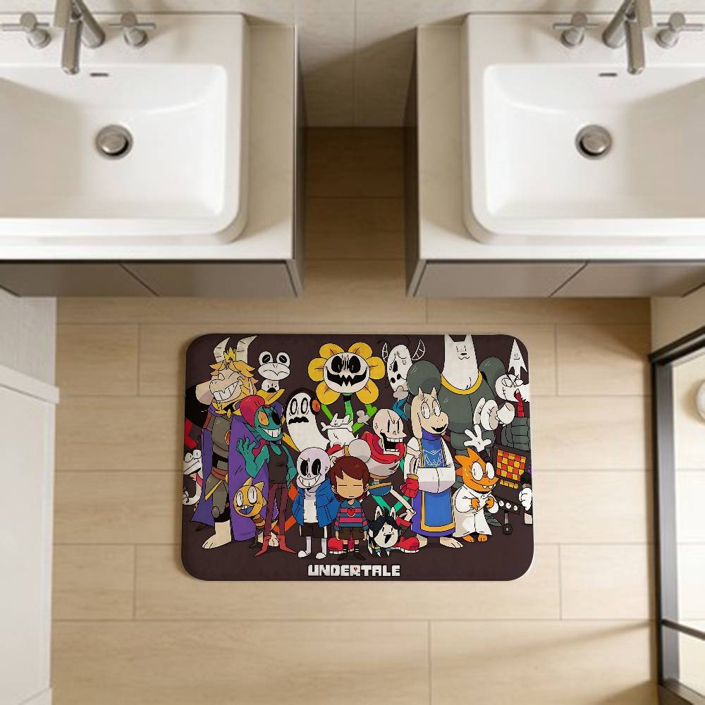 U-Undertale Floor Mat Cheaper Anti-slip Modern Living Room Balcony Printed Bedside Mats