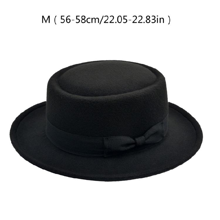 Classical Unisex Hat Pork Pie Hat for Travel for Outdoor Gatherings Holiday