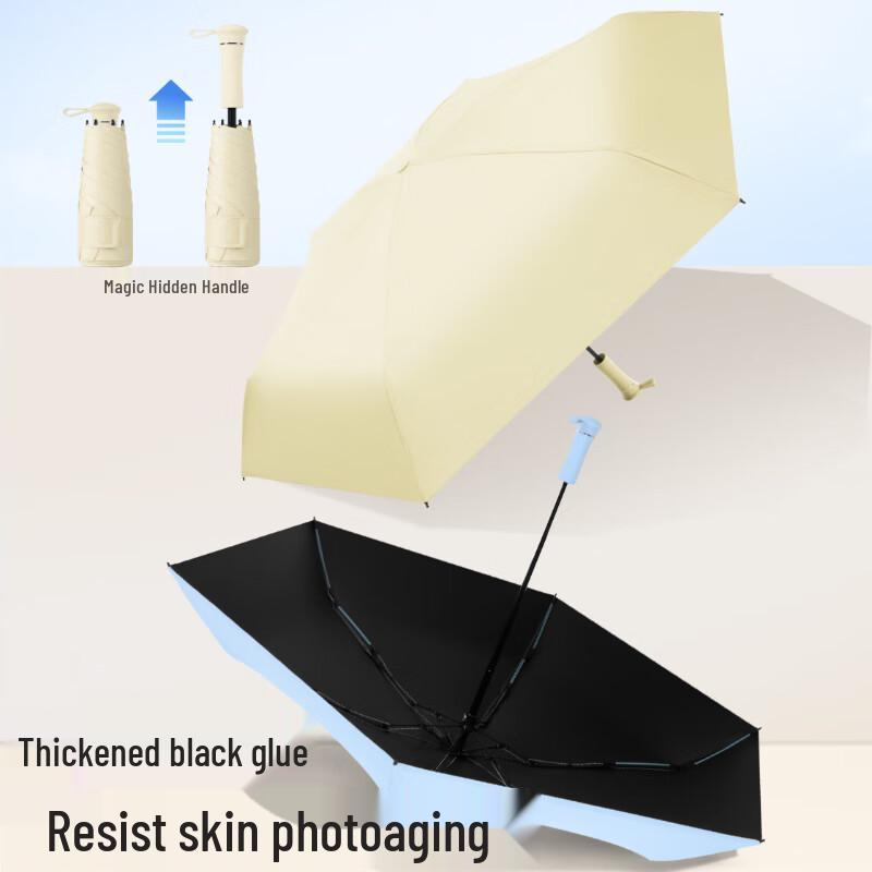 YICAI Compact UV Protection Travel Umbrella