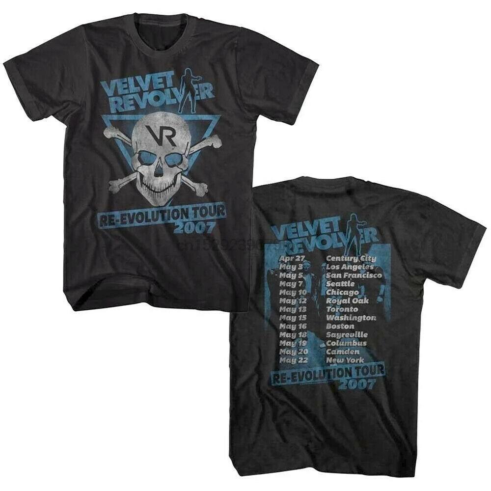 Velvet Revolver Re-Evolution Tour 2007 Skull Mens T Shirt Rock Band Album Merch XXXXL