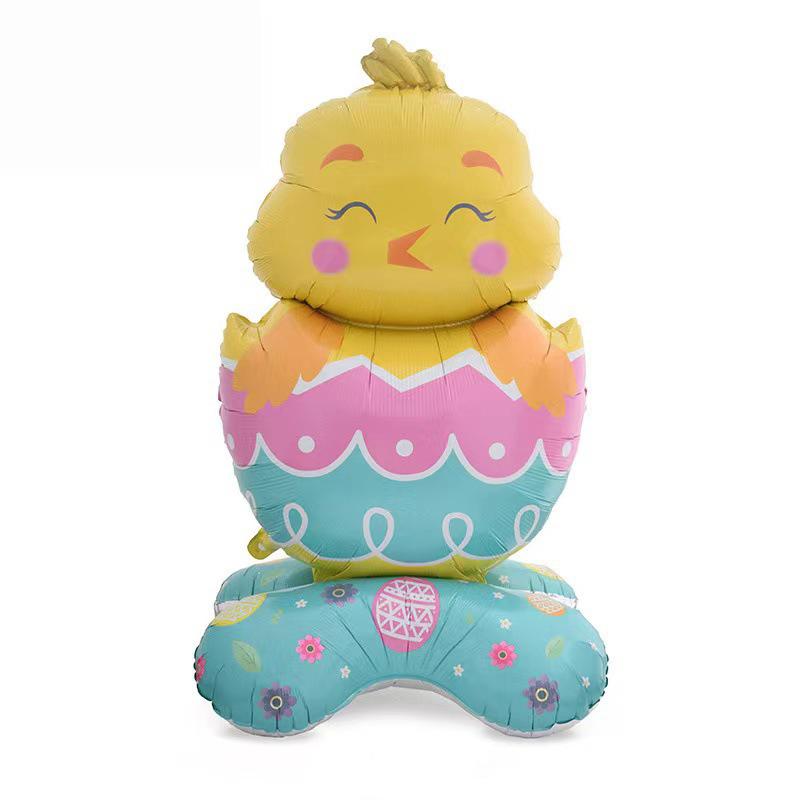Needoh Large Easter Standing Balloon For Happy Easter Day Party Decorations 150cm Bunny Easter Egg Balloons Kids Party Favors