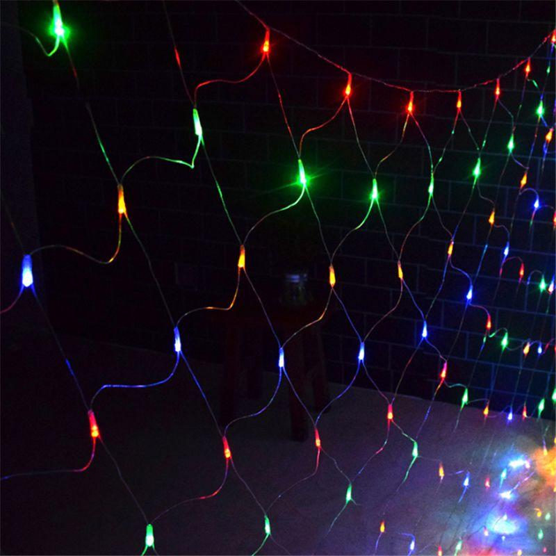 Mesh Christmas Net Fairy String Lights Xmas Party Outdoor 3m2m 200led Us Eu