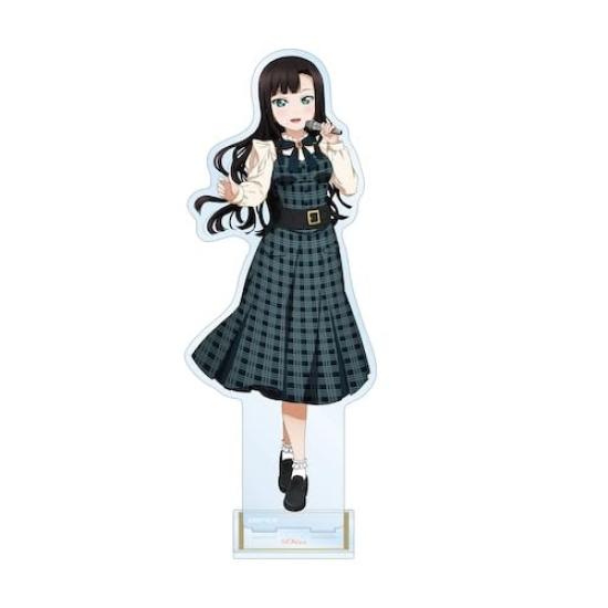Love Original Illustration of Dia Kurosawa Checkered Dress Costume Extra Large Acrylic Stand Live! Sunshine!! Ver.