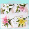 Realistic Lily Faux Flower For Home Office Photography And Event Decor