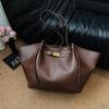 Cross Retro High-End Women's Versatile Tote, European-American Fashion, Large Capacity Shoulder Bag
