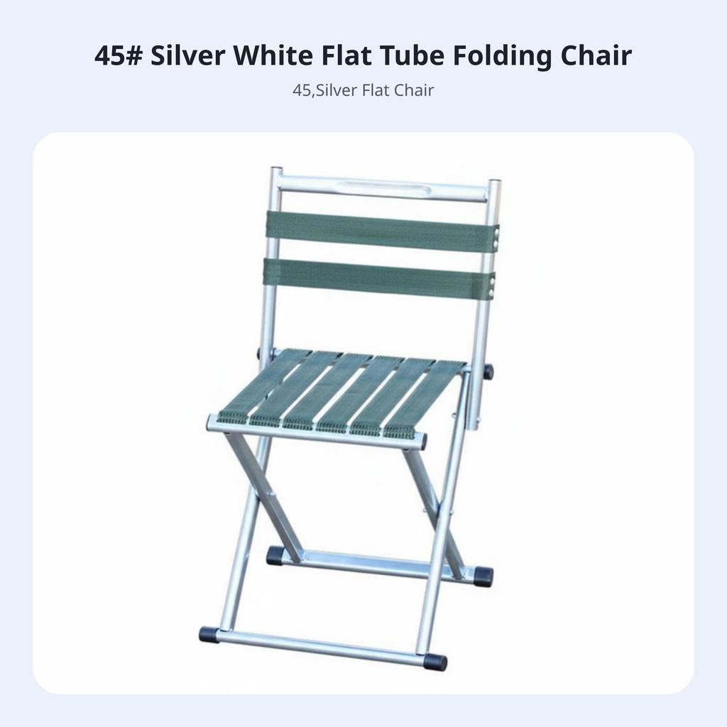 Foldable Stool With Spinerest Foldable Design Foldable Chair With Spinerest Space-Saving Long-Lasting For Fishing