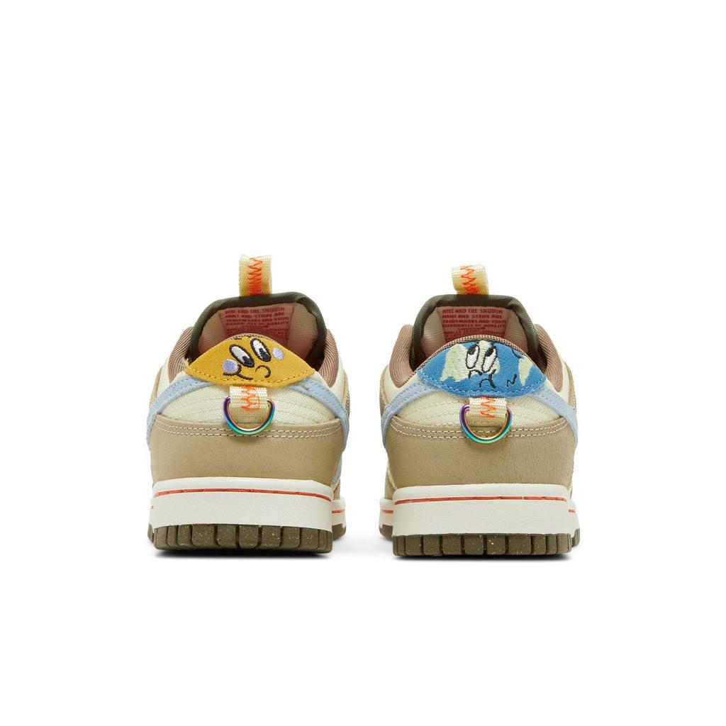 Nike Dunk Low 'Cartoon' (Unisex) Alabaster / Celestine Blue / Sail Skateboard Shoes DX6038 741