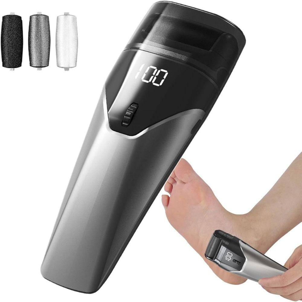 Digital Display Electric Foot Grinder Rechargeable Foot Care Machine Removing Dead Skin
