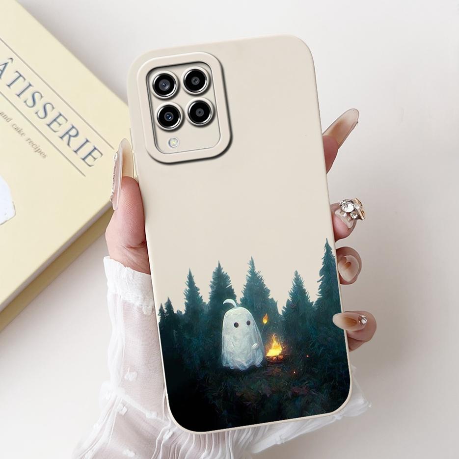 For Samsung Galaxy A12 Case SM-A125F Fashion Candy Painted Cover Full Protection Phone Case For Samsung A12 F 12 Galaxy M12 Bags