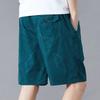 Men's Summer Shorts Cotton Knee Beach Pants Golf Plaid Zipper Pocket Y2K Swim Beach Relaxed Fit Jogger Shorts