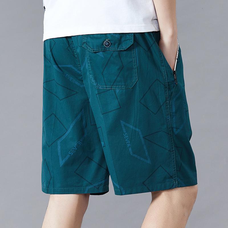 Men's Summer Shorts Cotton Knee Beach Pants Golf Plaid Zipper Pocket Y2K Swim Beach Relaxed Fit Jogger Shorts