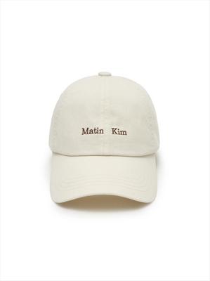 [Matinkim] Mini Classic Logo Ball Cap In Cream