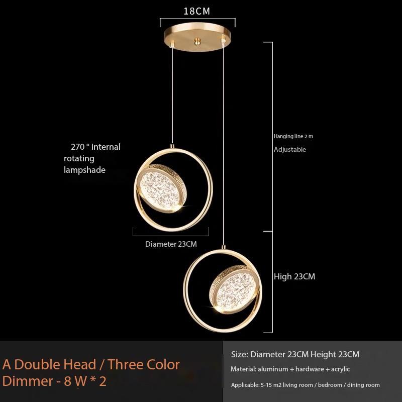 Nordic LED Rotatable Multi-Styling Pendant Light Indoor Lighting Ceiling Chandelier for Home Living Bedside Art Decora luxury