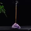Crystal Stone Incense Stick Holder Natural Healing Gemstone Incense Tray for Home Bedroom Office Decoration Gift