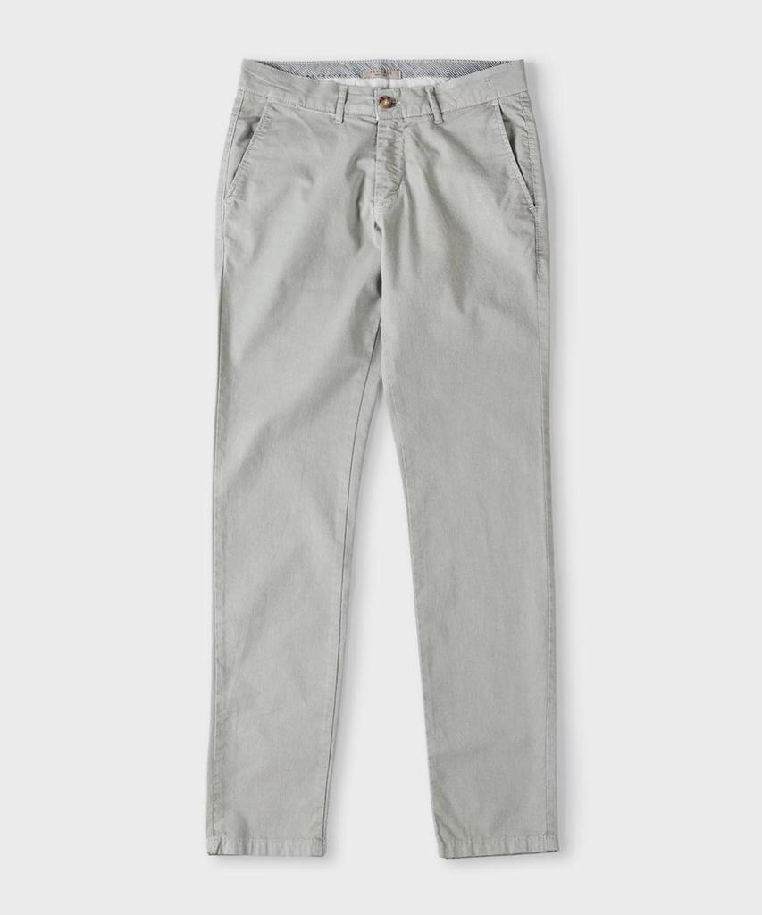 PANICALE Micro Texture Cotton Slim Fit Chino Pants [Beige]