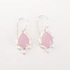 Rose Chalcedony Gemstone Earring 925 Stamped Silver Handmade Fashionable Jewelry EE-163-19