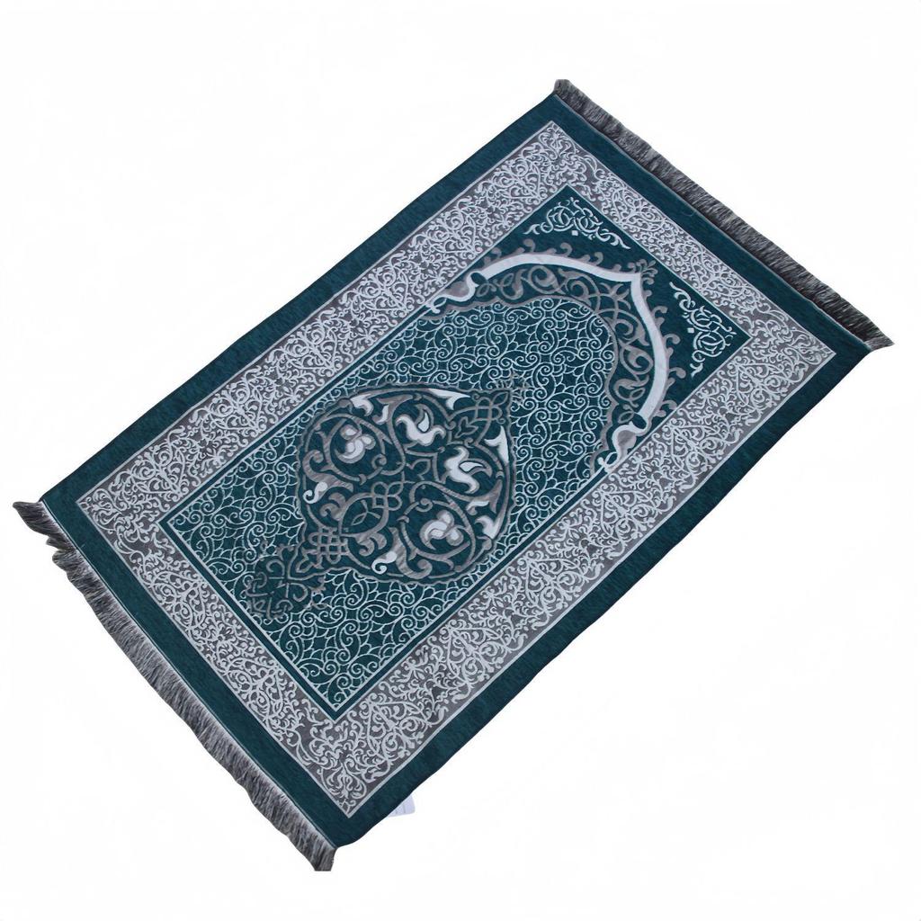 Chenille Rectangular Carpet Blanket - 70x110cm Flame Flower Design, Portable Floor Mat for Home