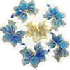 New Big Sequin Flower Applique Sew on DIY 3D Flower Embroidery Patches Lace Trim Mesh Applique Embroidered Applique